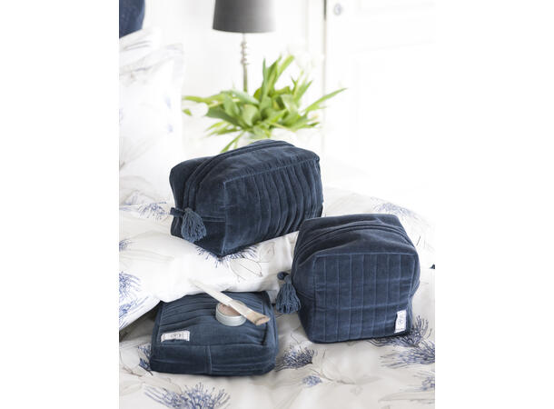Borås Cotton Tada toalettväska L 14x26x15 Hague blue
