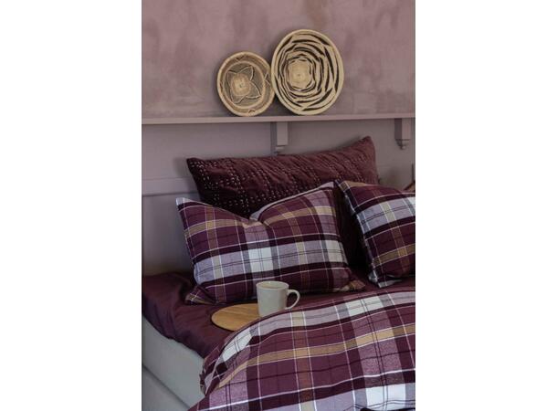 Borås Cotton Antonio bäddset 150x210/50x60 Aubergine