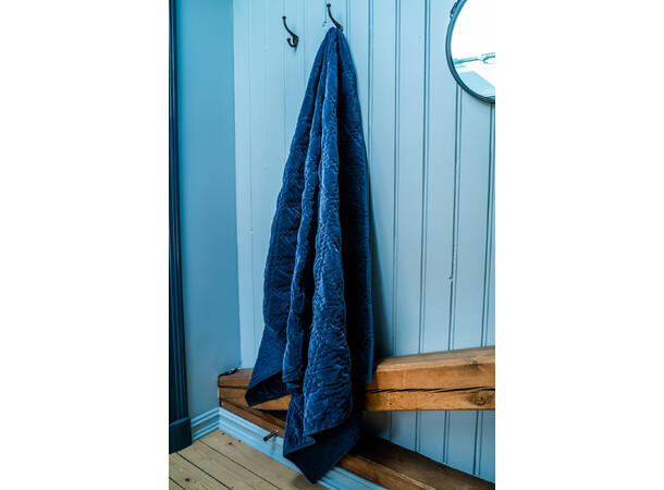 Borås Cotton Marseille sängöverkast 140x240 Hague blue