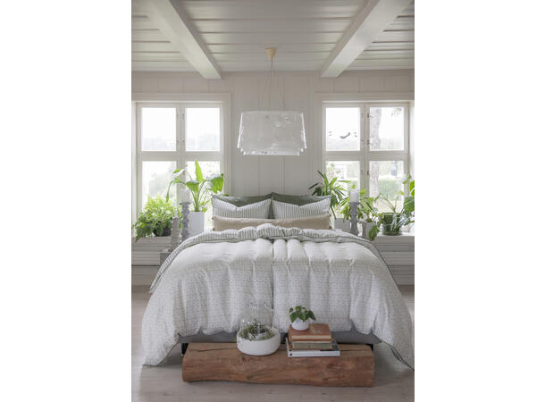 Borås Cotton Arosa bäddset 150x210/50x60 Grön