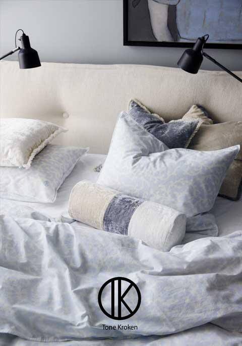 Tone Kroken katalog til soverom. Unike sengesett i topp kvalitet. Skap hotellfølelsen hjemme med crispy sengetøy fra Tone Kroken.