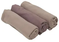 Mie flanellfilt 3-pack. 100% org.bomull 70x70 Rosa