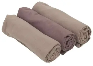Mie flanellfilt 3-pack. 100% org.bomull 70x70 Rosa
