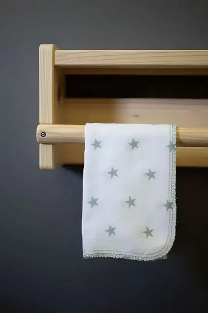 Mie Muslin gasklut. 100% organic cottton 30x30 Grön 