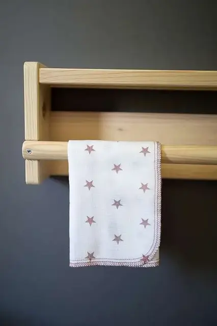 Mie Muslin gasklut. 100% organic cottton 30x30 Rosa 