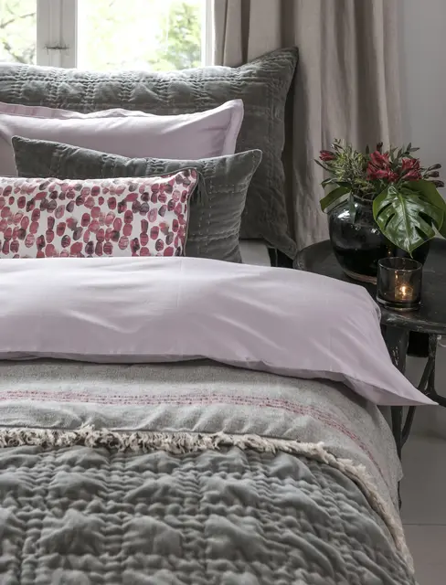 Borås Cotton Grand bäddset 230x220/50x60 Dusty pink 