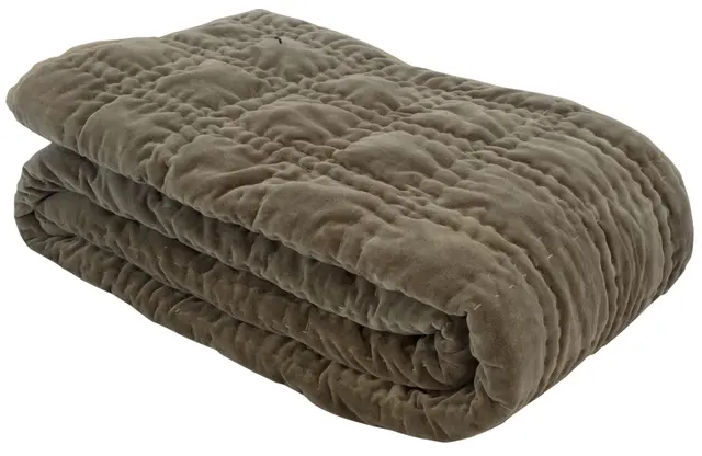 Borås Cotton Bordeaux sängöverkast 140x240 Stone 