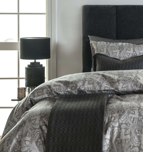 Borås Cotton Milazzo bäddset 230x220/2*50x60 Grå 
