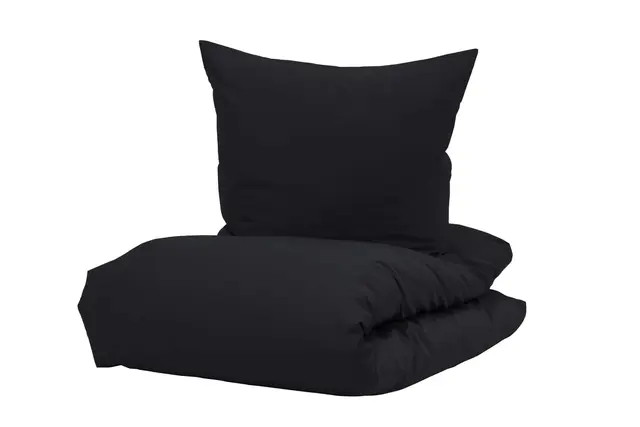 Borås Cotton Cloud bäddset 150x210/50x60 Black 