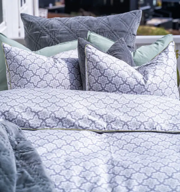 Borås Cotton Sorrento bäddset 230x220/2*50x60 Grønn / Dusty green 