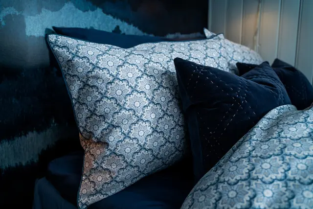 Borås Cotton Sorrento bäddset 230x220/2*50x60 Blå / Blue 