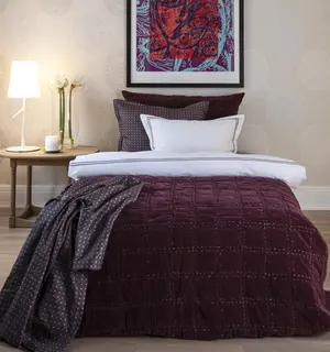 Bor&#229;s Cotton Bordeaux s&#228;ng&#246;verkast 140x240 Burgundy