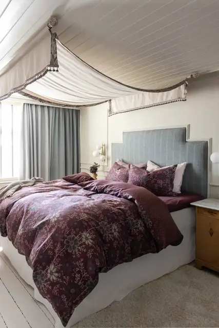 Borås Cotton Viola bäddset 150x210/50x60 Aubergine 