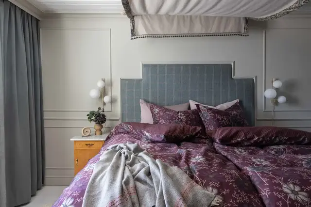 Borås Cotton Viola bäddset 150x210/50x60 Aubergine 