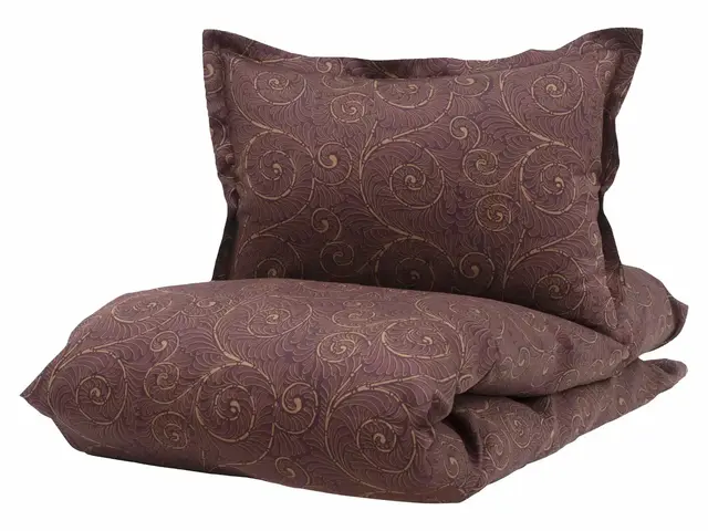 Borås Cotton Bianca bäddset 150x210/50x60 Aubergine 