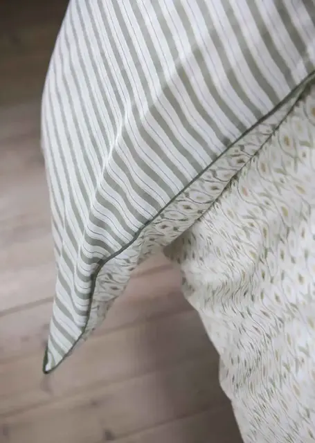 Borås Cotton Arosa bäddset 150x210/50x60 Grön 