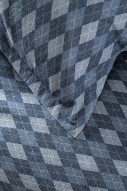 Borås Cotton Charlie bäddset 150x210/50x60 Blå 