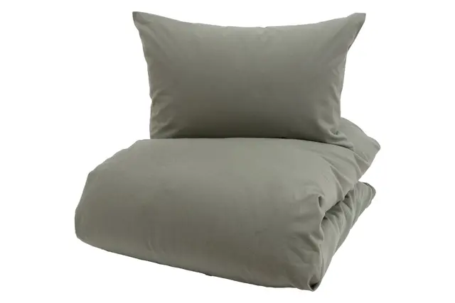 Borås Cotton Oliver bäddset 150x210/50x60 Grön 