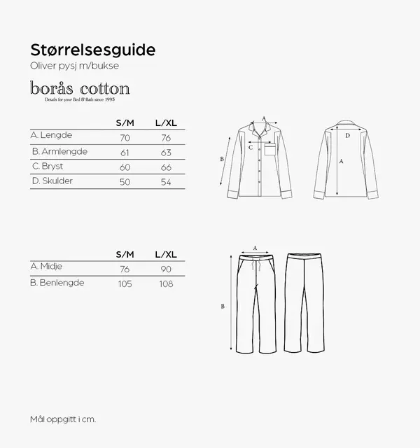 Borås Cotton Oliver pyjamas L/XL Grön 
