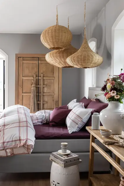 Borås Cotton Diego bäddset 150x210/50x60 Rosa 