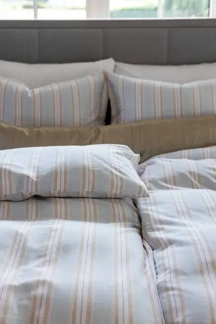 Borås Cotton Luca bäddset 150x210/50x60 Blå 
