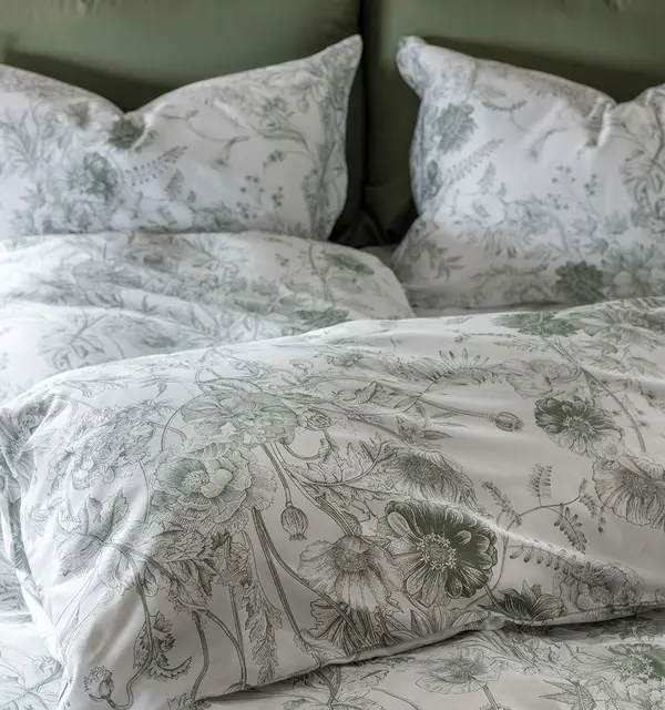 Borås Cotton Marielle bäddset 230x220/2*50x60 Grön 