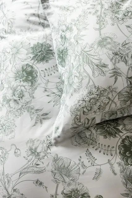 Borås Cotton Marielle bäddset 230x220/2*50x60 Grön 