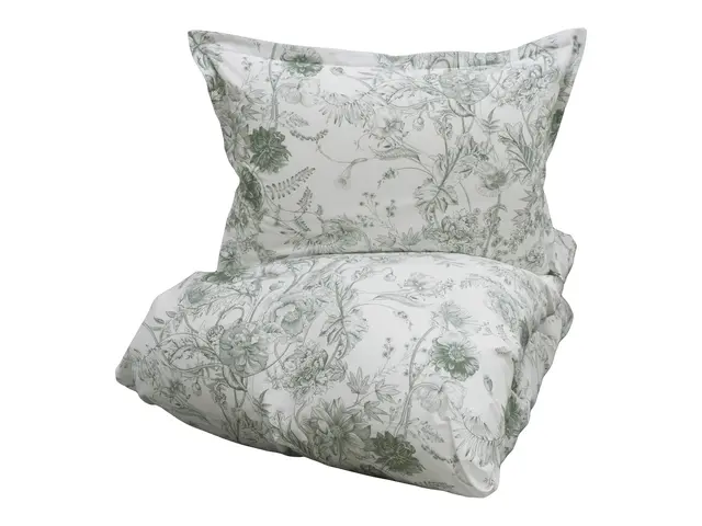 Borås Cotton Marielle bäddset 230x220/2*50x60 Grön 