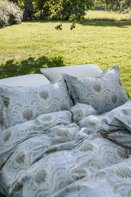 Borås Cotton Moulins bäddset 150x210/50x60 Blå 