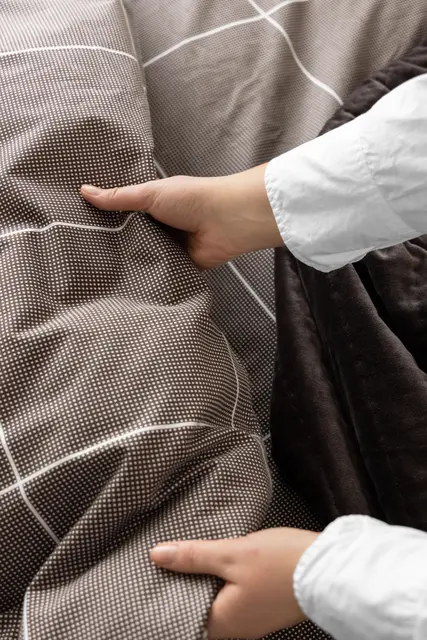 Borås Cotton Billie bäddset 150x210/50x60 Brun 