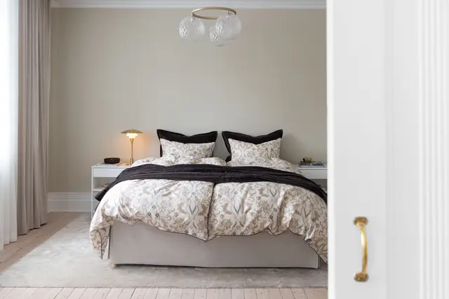 Borås Cotton Embla bäddset 150x210/50x60 Beige 