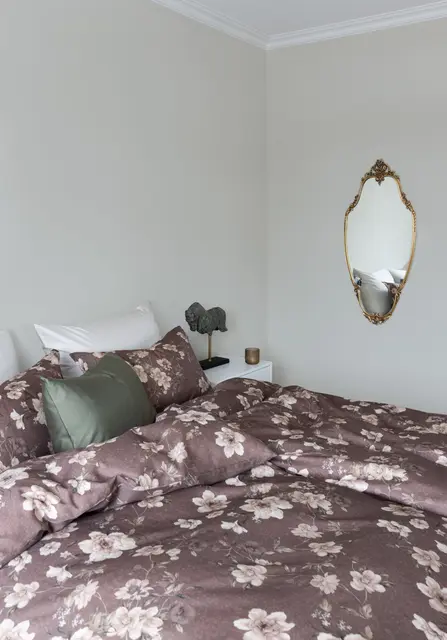 Borås Cotton Oline bäddset 150x210/50x60 Brun 