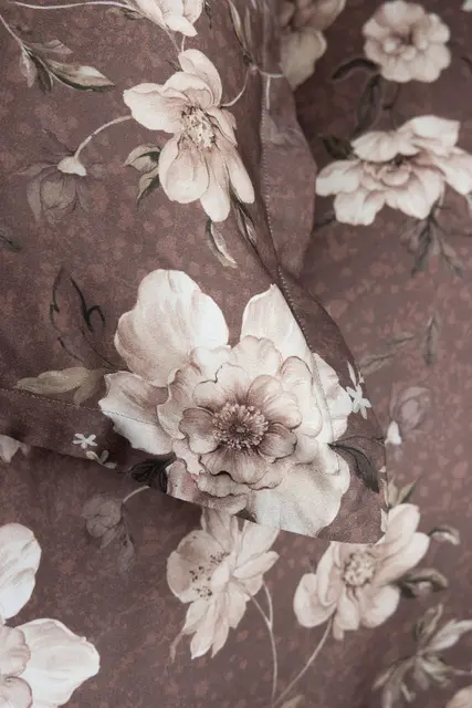 Borås Cotton Oline bäddset 150x210/50x60 Brun 