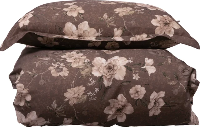 Borås Cotton Oline bäddset 150x210/50x60 Brun 
