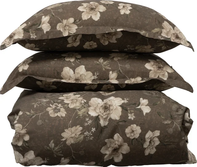 Borås Cotton Oline bäddset 230x220/2*50x60 Brun 