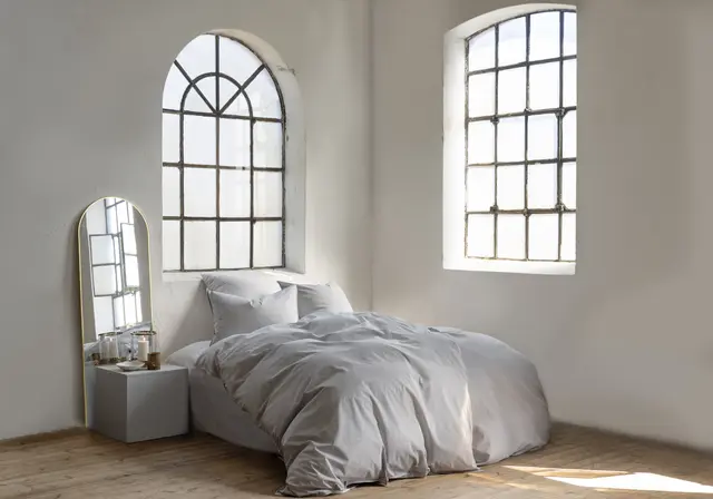 Borås Cotton Cille bäddset 150x210/50x60 Antrasit 