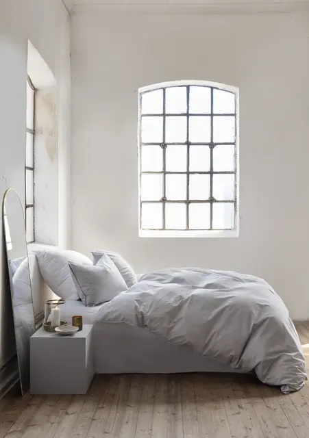 Borås Cotton Cille bäddset 150x210/50x60 Antrasit 