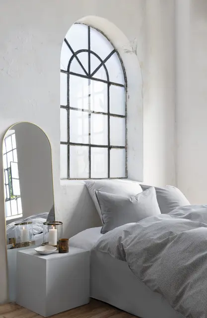 Borås Cotton Cille bäddset 150x210/50x60 Antrasit 