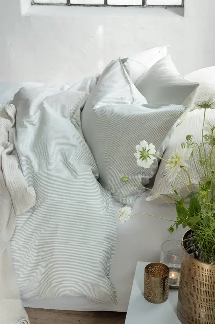 Borås Cotton Cille bäddset 150x210/50x60 Grön 