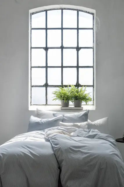 Borås Cotton Cille bäddset 150x210/50x60 Blå 