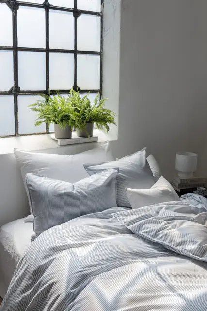 Borås Cotton Cille bäddset 150x210/50x60 Blå 