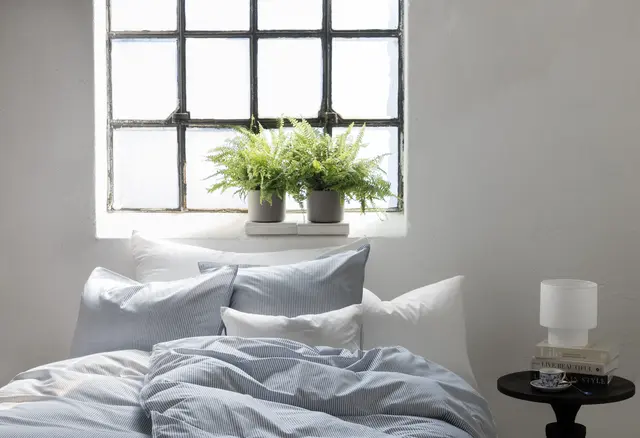 Borås Cotton Cille bäddset 150x210/50x60 Blå 