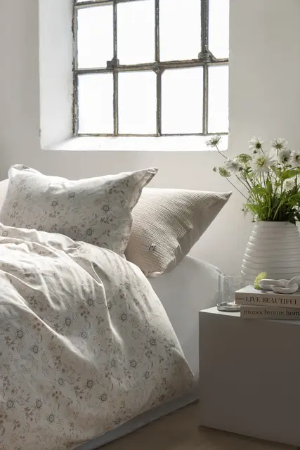 Borås Cotton Liva bäddset 150x210/50x60 Blå 