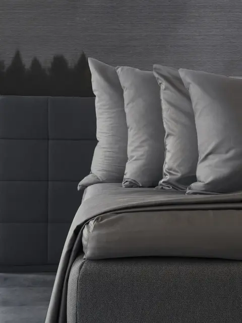 Borås Cotton Cloud kuvertsytt lakan 160x200 Antrasit 