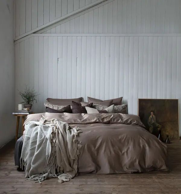 Borås Cotton Cloud bäddset 150x210/50x60 Sand 