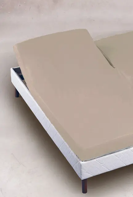 Borås Cotton Excellent Jersey U-Splitt 140/160x200/210/220 Beige 