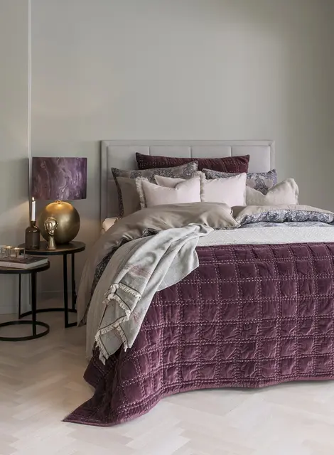 Borås Cotton Bordeaux kuddfodral 70x100 Burgundy 