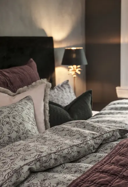 Borås Cotton Sakura bäddset 230x220/50x60 Burgundy 