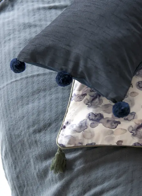 Borås Cotton Deauville kuddfodral 30x120 Deep blue 