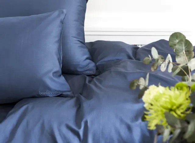 Borås Cotton Cloud örngott 70x100 Deep blue 